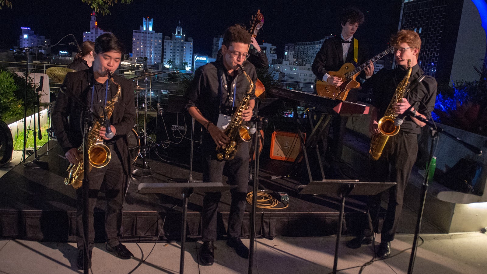 Interlochen Arts Academy jazz students perform in Miami
