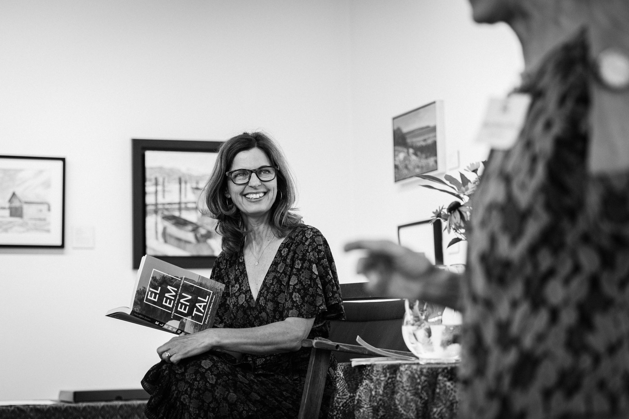 Women reading a book