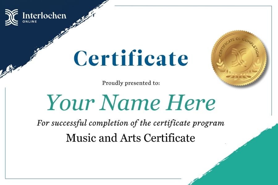 Interlochen Online certificate