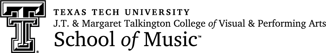 Texas Tech J. T. & Margaret Talkington College of Visual & Performing Arts School Of Music logo