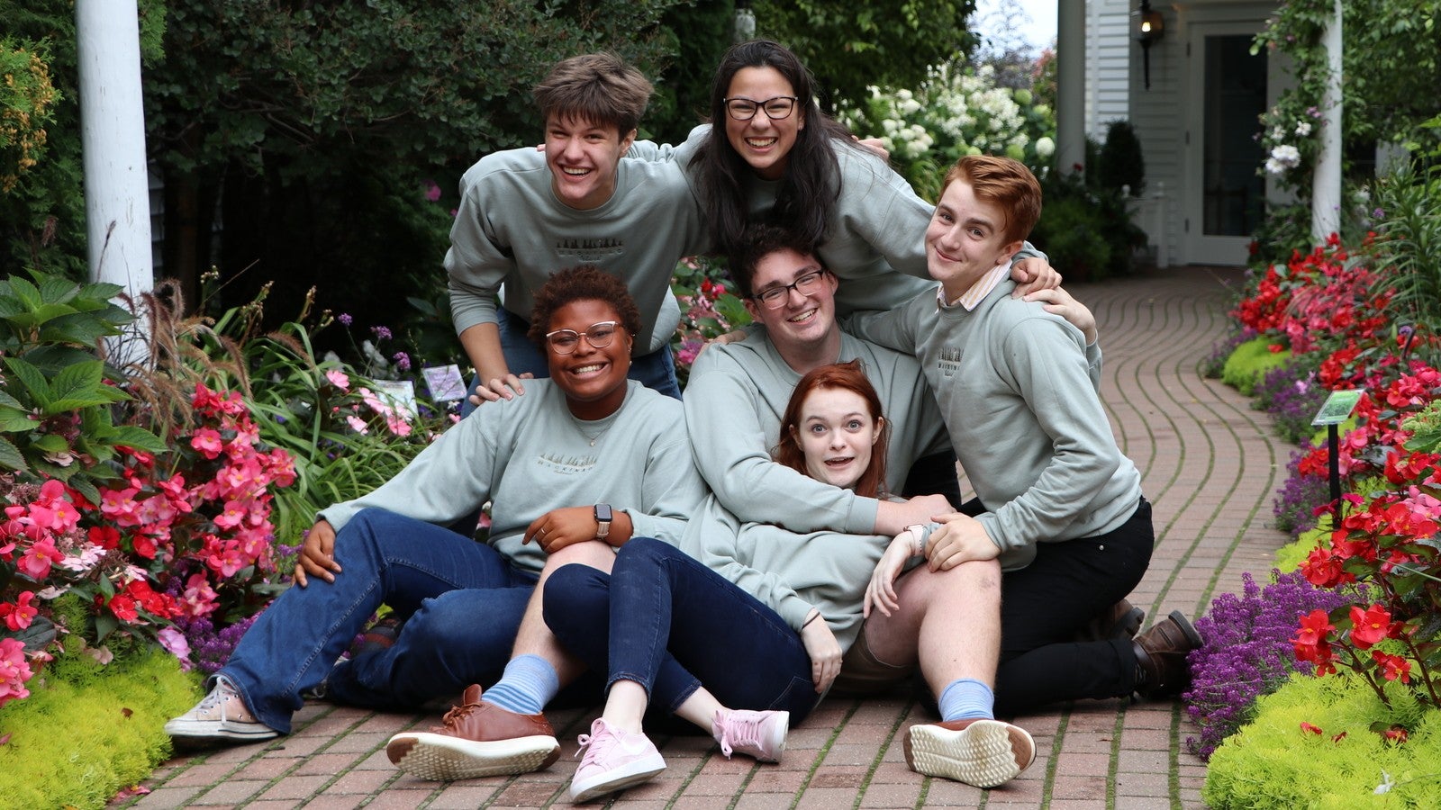 Interlochen Arts Academy students on senior trip to Mackinaw Island.