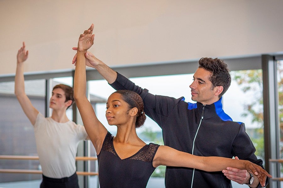 Interlochen Arts Academy dance students and faculty rehearse