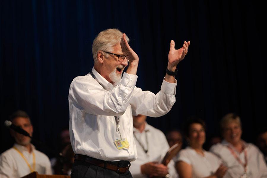 Jeff Norris leads 'Sound the Call' at Interlochen Arts Camp