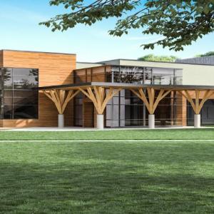 A rendering of the Music Center