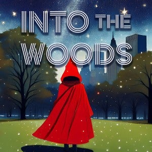 Into the Woods graphic.