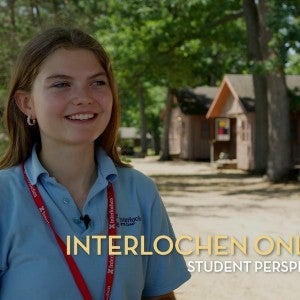 An Interlochen Arts Camp student talks about Interlochen Online.