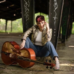 Professional shot of Juliana Soltis with cello